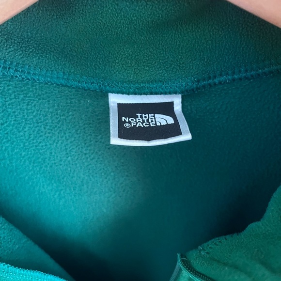 The North Face TKA 100 Fleece Men’s Green Quarter Zip Size Large - Picture 5 of 7